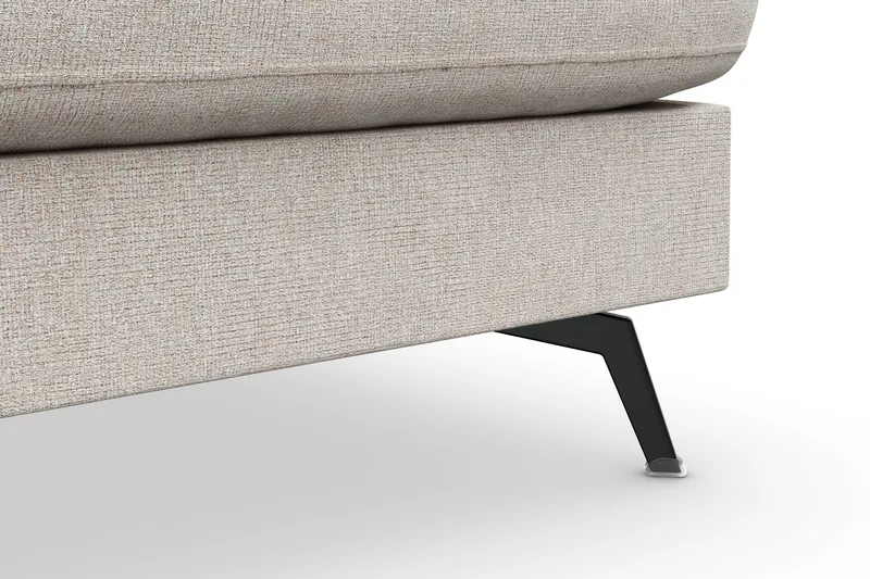 Ocean Lyx 4-sits Högervänd L-formad Schäslongsoffa i Tyg - Beige - Products - Möbler - Soffa - Divansoffa & schäslongsoffa - 4 sits soffa med divan