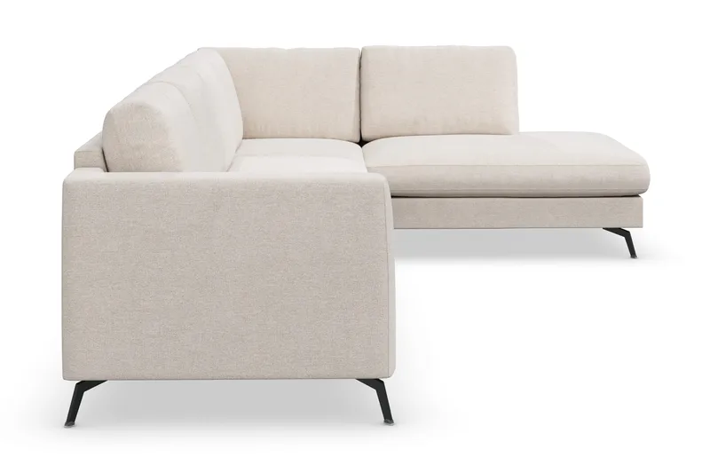Ocean Lyx 4-sits Högervänd L-formad Schäslongsoffa i Tyg - Beige - Products - Möbler - Soffa - Divansoffa & schäslongsoffa - 4 sits soffa med divan