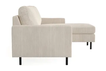 Peppe 3-sits Vändbar L-formad Divansoffa i Manchester - Beige - Products - Möbler - Soffa - Divansoffa & schäslongsoffa - 3 sits soffa med divan