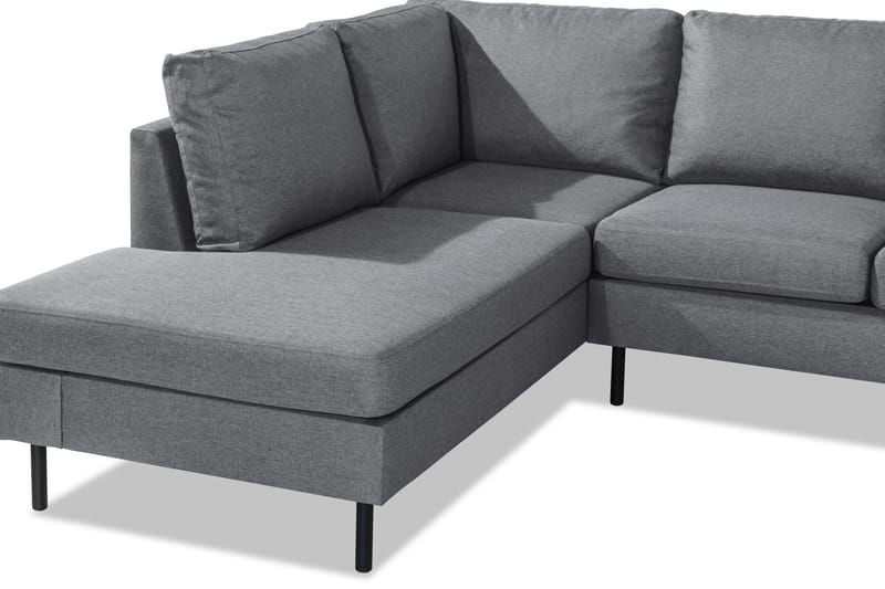 Peppe 4-sits Vänstervänd L-formad Schäslongsoffa i Tyg - Ljusgrå - Products - Möbler - Soffa - Divansoffa & schäslongsoffa - 4 sits soffa med divan