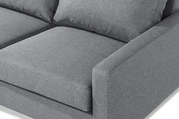 Peppe 4-sits Vänstervänd L-formad Schäslongsoffa i Tyg - Ljusgrå - Products - Möbler - Soffa - Divansoffa & schäslongsoffa - 4 sits soffa med divan