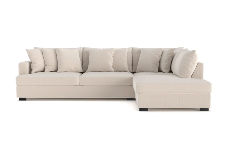 Rossita 4-sits Högervänd L-formad Djup Schäslongsoffa i Manchester, Beige