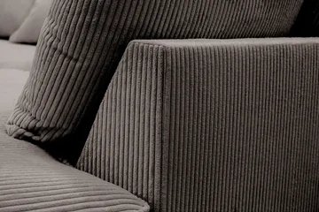 Rossita Lyx 4-sits Högervänd L-formad Extra Djup Schäslongsoffa i Manchester - Mörkgrå Manchester - Products - Möbler - Soffa - Divansoffa & schäslongsoffa - 4 sits soffa med divan