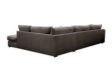 Rossita Lyx 4-sits Högervänd L-formad Extra Djup Schäslongsoffa i Manchester - Mörkgrå Manchester - Products - Möbler - Soffa - Divansoffa & schäslongsoffa - 4 sits soffa med divan