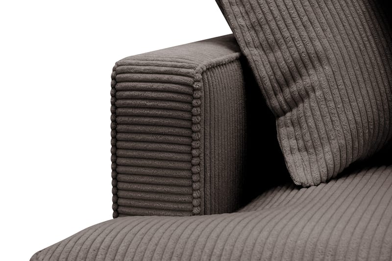 Rossita Lyx 4-sits Högervänd L-formad Extra Djup Schäslongsoffa i Manchester - Mörkgrå Manchester - Products - Möbler - Soffa - Divansoffa & schäslongsoffa - 4 sits soffa med divan