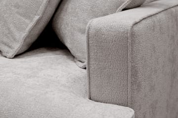 Rossita Lyx 4-sits Vänstervänd L-formad Extra Djup Schäslongsoffa i Chenille - Grå/Brun Chenille - Products - Möbler - Soffa - Divansoffa & schäslongsoffa - 4 sits soffa med divan