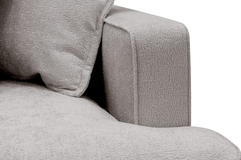 Rossita Lyx 4-sits Vänstervänd L-formad Extra Djup Schäslongsoffa i Chenille - Grå/Brun Chenille - Products - Möbler - Soffa - Divansoffa & schäslongsoffa - 4 sits soffa med divan