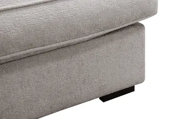 Rossita Lyx 4-sits Vänstervänd L-formad Extra Djup Schäslongsoffa i Chenille - Grå/Brun Chenille - Products - Möbler - Soffa - Divansoffa & schäslongsoffa - 4 sits soffa med divan
