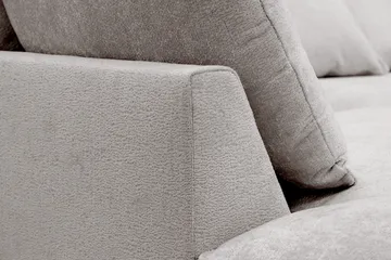 Rossita Lyx 4-sits Vänstervänd L-formad Extra Djup Schäslongsoffa i Chenille - Grå/Brun Chenille - Products - Möbler - Soffa - Divansoffa & schäslongsoffa - 4 sits soffa med divan