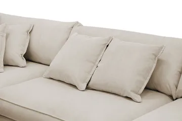 Rossita Lyx 4-sits Vänstervänd L-formad Extra Djup Schäslongsoffa i Manchester - Greige Manchester - Products - Möbler - Soffa - Divansoffa & schäslongsoffa - 4 sits soffa med divan