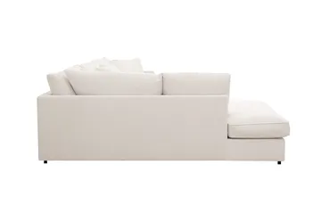 Rossita Lyx 4-sits Vänstervänd L-formad Extra Djup Schäslongsoffa i Manchester - Offwhite Manchester - Products - Möbler - Soffa - Divansoffa & schäslongsoffa - 4 sits soffa med divan