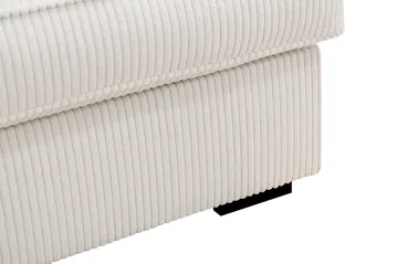 Rossita Lyx 4-sits Vänstervänd L-formad Extra Djup Schäslongsoffa i Manchester - Offwhite Manchester - Products - Möbler - Soffa - Divansoffa & schäslongsoffa - 4 sits soffa med divan