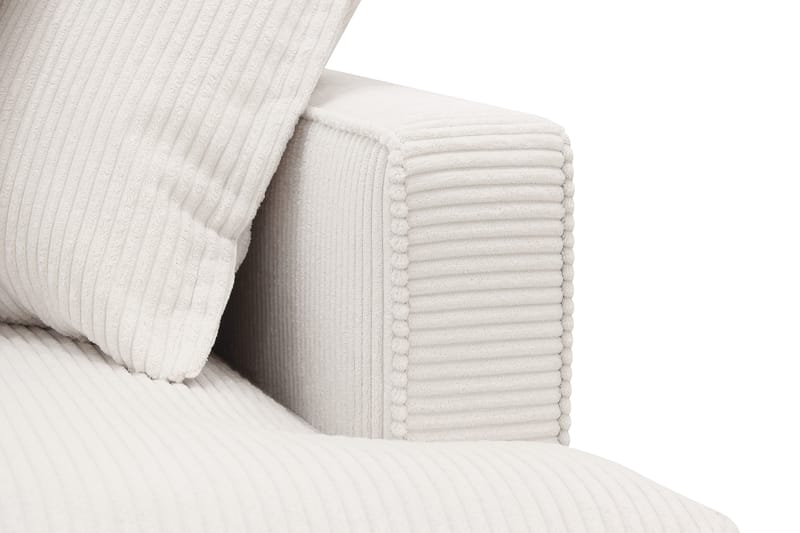 Rossita Lyx 4-sits Vänstervänd L-formad Extra Djup Schäslongsoffa i Manchester - Offwhite Manchester - Products - Möbler - Soffa - Divansoffa & schäslongsoffa - 4 sits soffa med divan