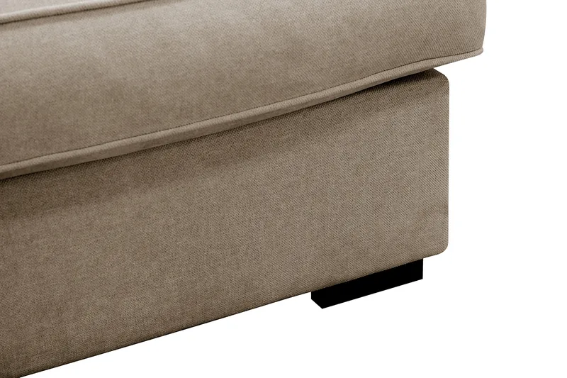Rossita Lyx 4-sits Vänstervänd L-formad Extra Djup Schäslongsoffa i Tyg - Brun Tyg - Products - Möbler - Soffa - Divansoffa & schäslongsoffa - 4 sits soffa med divan