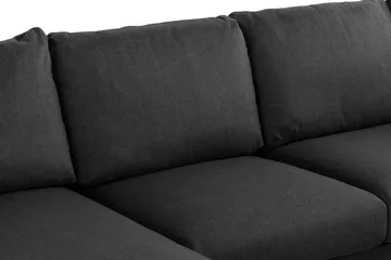 Trend 4-sits Högervänd U-formad Soffa med Divan och Schäslong i Tyg - Svart - Products - Möbler - Soffa - Divansoffa & schäslongsoffa - 4 sits soffa med divan