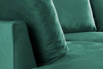 Trend 4-sits Vänstervänd U-formad Soffa med Divan och Schäslong i Sammet - Grön - Products - Möbler - Soffa - Divansoffa & schäslongsoffa - 4 sits soffa med divan