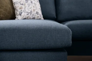 Trend 4-sits Vänstervänd U-formad Soffa med Divan och Schäslong i Tyg - Blå - Products - Möbler - Soffa - Divansoffa & schäslongsoffa - 4 sits soffa med divan