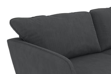 Trend Lyx 4-sits Högervänd L-formad Schäslongsoffa i Manchester - Mörkgrå - Products - Möbler - Soffa - Divansoffa & schäslongsoffa - 4 sits soffa med divan