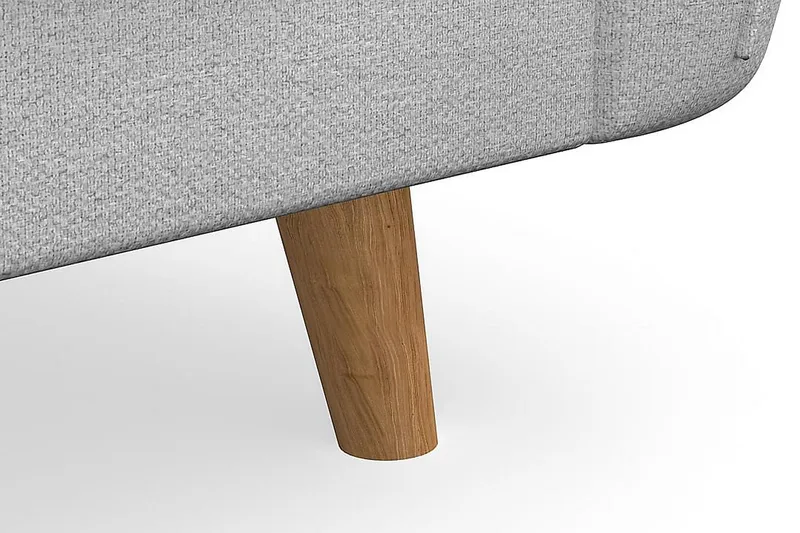 Trend Lyx 4-sits Högervänd L-formad Schäslongsoffa i Tyg - Ljusgrå - Products - Möbler - Soffa - Divansoffa & schäslongsoffa - 4 sits soffa med divan
