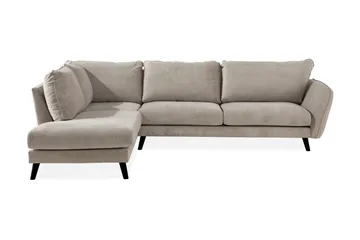 Trend Lyx 4-sits Vänstervänd L-formad Schäslongsoffa i Tyg