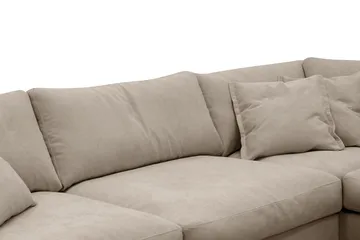 Valencia Extra Djup 4-sits Soffa med Schäslong Höger - Brun - Products - Möbler - Soffa - Divansoffa & schäslongsoffa - 4 sits soffa med divan