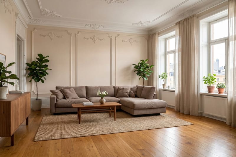 Valencia Extra Djup 4-sits Soffa med Schäslong Höger - Mörkbrun - Products - Möbler - Soffa - Divansoffa & schäslongsoffa - 4 sits soffa med divan