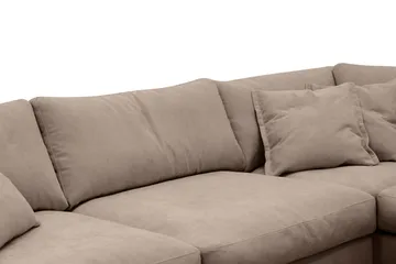 Valencia Extra Djup 4-sits Soffa med Schäslong Höger - Mörkbrun - Products - Möbler - Soffa - Divansoffa & schäslongsoffa - 4 sits soffa med divan