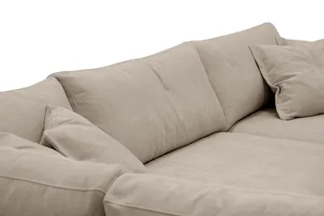 Valencia Extra Djup 4-sits Soffa med Schäslong Vänster - Brun - Products - Möbler - Soffa - Divansoffa & schäslongsoffa - 4 sits soffa med divan