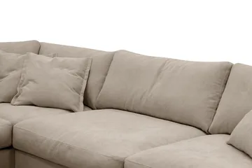Valencia Extra Djup 4-sits Soffa med Schäslong Vänster - Brun - Products - Möbler - Soffa - Divansoffa & schäslongsoffa - 4 sits soffa med divan