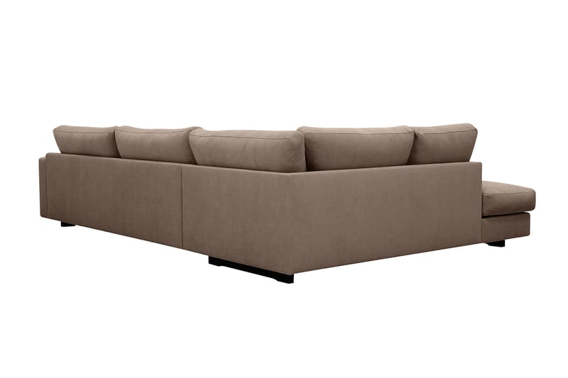 Valencia Extra Djup 4-sits Soffa med Schäslong Vänster - Mörkbrun - Products - Möbler - Soffa - Divansoffa & schäslongsoffa - 4 sits soffa med divan