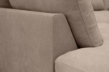 Valencia Extra Djup 4-sits Soffa med Schäslong Vänster - Mörkbrun - Products - Möbler - Soffa - Divansoffa & schäslongsoffa - 4 sits soffa med divan
