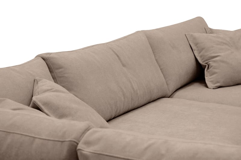 Valencia Extra Djup 4-sits Soffa med Schäslong Vänster - Mörkbrun - Products - Möbler - Soffa - Divansoffa & schäslongsoffa - 4 sits soffa med divan