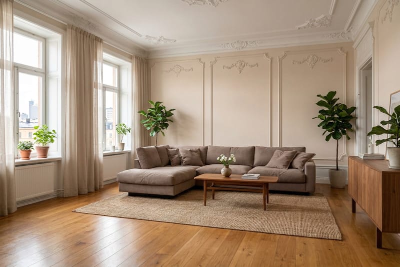 Valencia Extra Djup 4-sits Soffa med Schäslong Vänster - Mörkbrun - Products - Möbler - Soffa - Divansoffa & schäslongsoffa - 4 sits soffa med divan