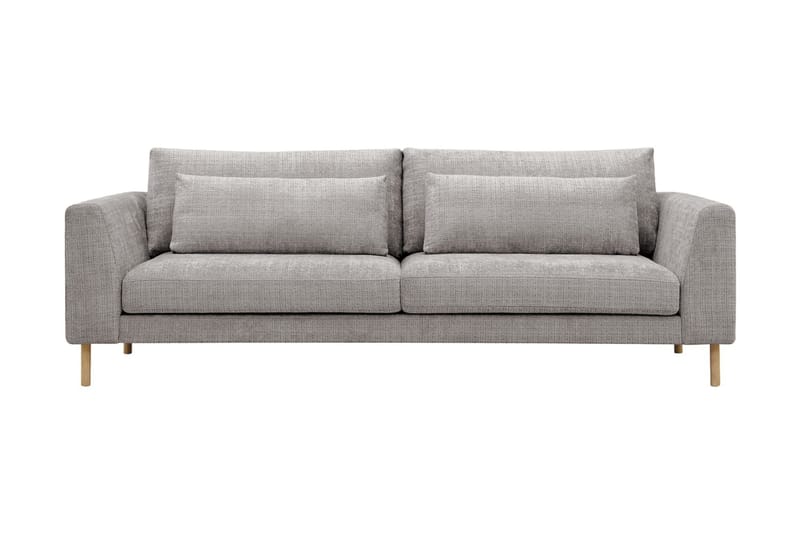 Florenz 3-sits Soffa i Chenille, Ljusgrå