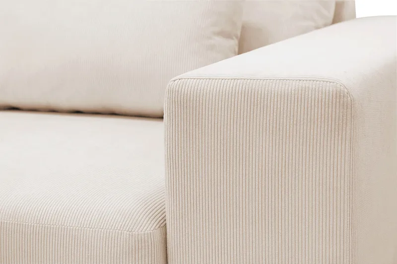 Grande 5-sits Soffa med Schäslong Vänster - Beige Manchester - Products - Möbler - Soffa - Divansoffa & schäslongsoffa