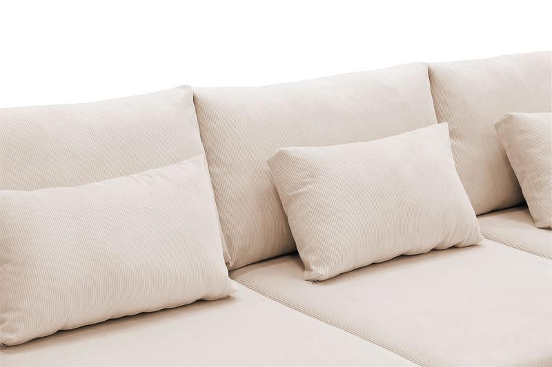 Grande 6-sits U-Soffa med Divan Vänster - Beige Manchester - Products - Möbler - Soffa - U-soffa