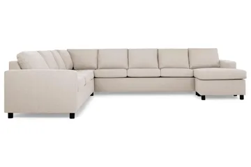 Crazy 7-sits Högerv änd U-formad XX-Large Hörnsoffa med divan i Tyg - Beige - Products - Möbler - Soffa - Hörnsoffa - Hörnsoffa med divan