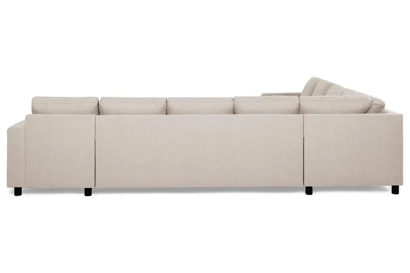 Crazy 7-sits Högervänd U-formad XX-Large Hörnsoffa med divan i Tyg - Beige - Products - Möbler - Soffa - Hörnsoffa - Hörnsoffa med divan