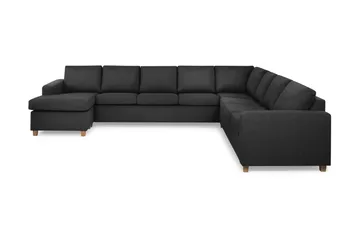Crazy 7-sits Vändbar U-formad XX-Large Hörnsoffa med divan i Tyg - Mörkgrå / Antracit - Products - Möbler - Soffa - Hörnsoffa - Hörnsoffa med divan