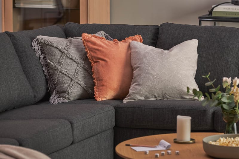 Crazy 7-sits Vändbar U-formad XX-Large Hörnsoffa med divan i Tyg - Mörkgrå / Antracit - Products - Möbler - Soffa - Hörnsoffa