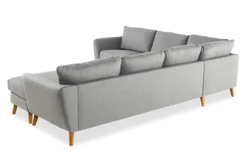 Trend 5-sits Högervänd U-formad Hörnsoffa med divan i Tyg - Grå - Products - Möbler - Soffa - Hörnsoffa