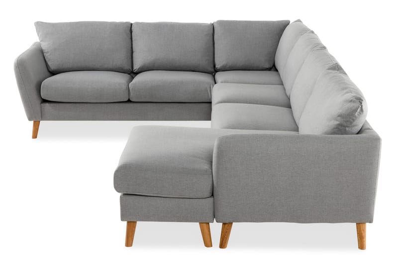Trend 5-sits Högervänd U-formad Hörnsoffa med divan i Tyg - Grå - Products - Möbler - Soffa - Hörnsoffa