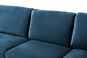 Trend 5-sits Vänstervänd U-formad Hörnsoffa med divan i Sammet - Blå - Products - Möbler - Soffa - Hörnsoffa