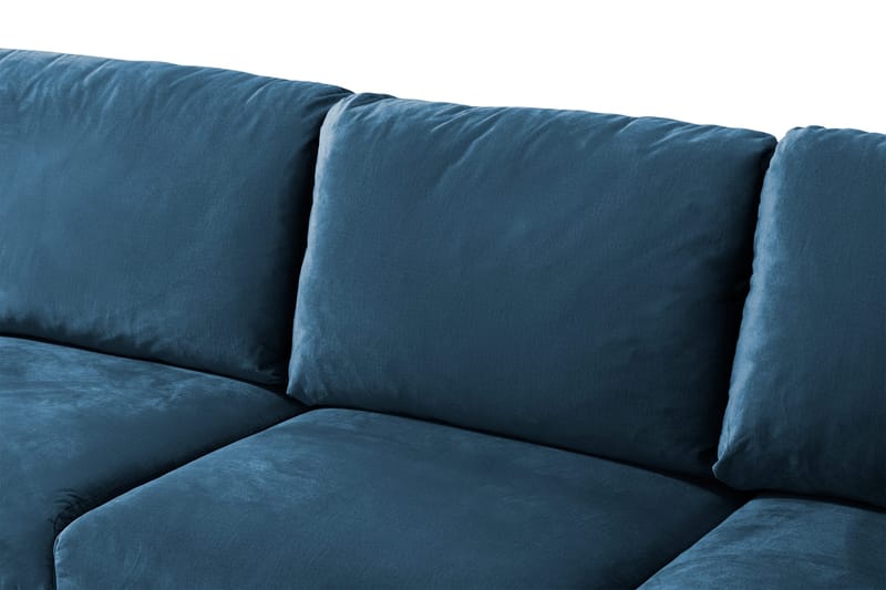 Trend 5-sits Vänstervänd U-formad Hörnsoffa med divan i Sammet - Blå - Products - Möbler - Soffa - Hörnsoffa