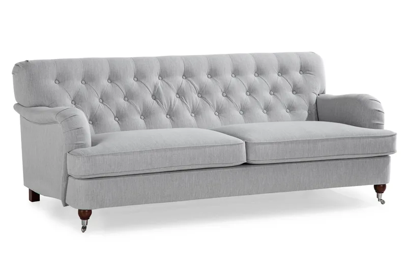Howard 3-sits Tygsoffa - Grå - Products - Möbler - Soffa - 3 sits soffa