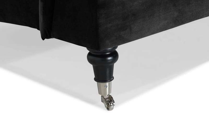 Howard Classic 2-sits Svängd Sammetssoffa - Svart - Products - Möbler - Soffa - Sammetssoffa