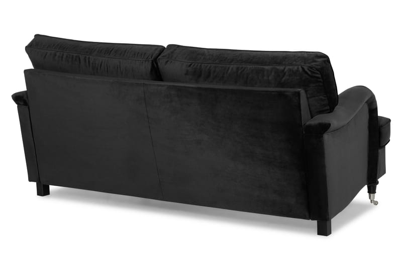 Howard Classic 2-sits Svängd Sammetssoffa - Svart - Products - Möbler - Soffa - Sammetssoffa