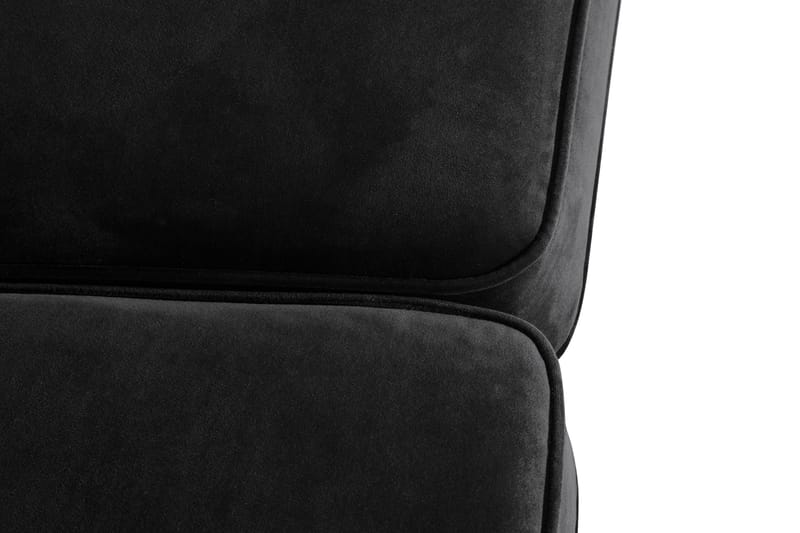 Howard Classic 2-sits Svängd Sammetssoffa - Svart - Products - Möbler - Soffa - Sammetssoffa