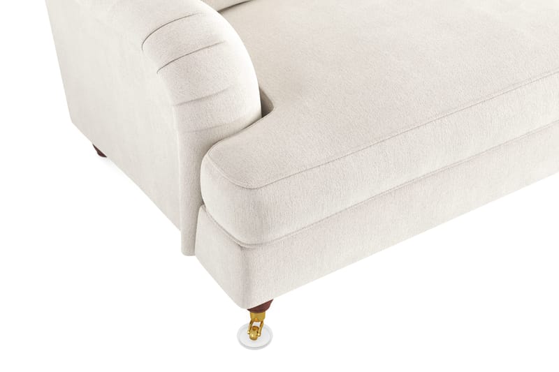 Howard Lyx 3-sits Sammetssoffa - Krämvit - Products - Möbler - Soffa - 3 sits soffa