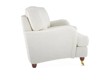 Howard Lyx 3-sits Svängd Soffa i Bouclé - Vit - Products - Möbler - Soffa - 3 sits soffa